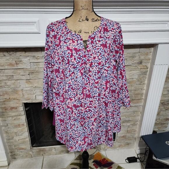 Lane Bryant bubbles soft flowy shirt plus size 18 20 2X - Picture 1 of 7